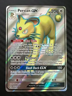 Pokemon TCG Persian GX 207/214 Unbroken Bonds Full Art Ultra Rare NM - Image 1