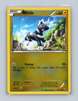 Blitzle - 41/114 - Reverse Holo - Black & White 1: (Base Set) - Pokemon - Image 1