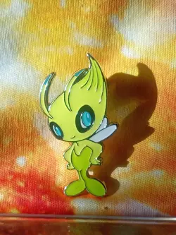 2016 Pokemon Collectors Pin Celebi Official Enamel Mythical TCG Collection NEW - Image 1