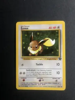 Pokemon TCG Eevee Team Rocket 55 Regular Unlimited Common - Image 1