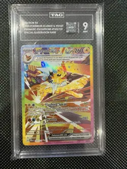 Jolteon EX #153/131 SIR TAB 9 Mint 2025 Pokemon PRE Prismatic Evolutions - Image 1