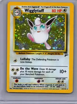 Pokemon Base Set 2 #019/130 Wigglytuff Moderately played - Image 1