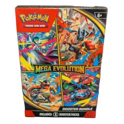 Pokemon TCG Mega Evolution Booster Bundle New Sealed (6 Packs) - Image 1