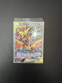 Pokemon TCG Hidden Fates Moltres Zapdos Articuno Stained Glass Sealed Promo GR - Image 1