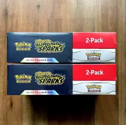 (2 BOXES) Pokemon Surging Sparks ETB + Booster Bundle Costco 2-pack - SEALED! - Image 3