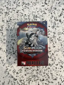 Pokemon Sun & Moon Crimson Invasion Prerelease Deck Pack Box New Factory Sealed - Image 1