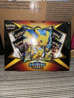 Pokemon TCG: Shining Fates Pikachu V Collection Box: NEW FACTORY SEALED - Image 1