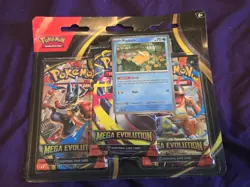 Pokemon Mega Evolution 3 Pack Blister Sealed With Psyduck Promo - Image 1
