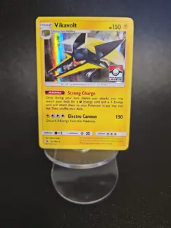 VIKAVOLT 52/149 HOLO RARE SUN MOON POKEMON LEAGUE STAMP RARE - Image 1