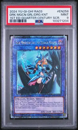 2024 #EN258 DARK MAGICIAN GIRL THE DRAGON KNIGHT PSA 9 - Image 1