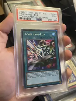 Yu-Gi-Oh! 2020 Toon Page-Flip TOCH-EN004 Collector's Rare 1st Edition PSA 9 - Image 1