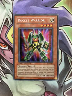 CT2-EN005 Rocket Warrior Secret Rare Limited Edition NM Yugioh Card - Image 1