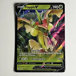 Pokemon TCG Battle Styles Flapple v Ultra Rare Holo Card #018/163 - Image 1
