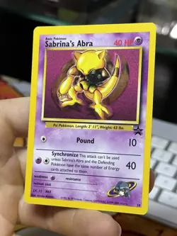 Sabrina's Abra 19 Black Star Promo 2000 Rare Pokemon Card TCG - Image 4