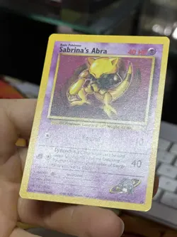 Sabrina's Abra 19 Black Star Promo 2000 Rare Pokemon Card TCG - Image 5