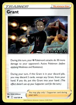 Grant 144/189 Pokemon Card Astral Radiance Uncommon Trainer Near Mint TT - Image 1