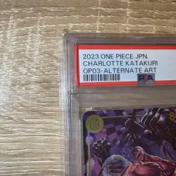PSA10 Charlotte Katakuri SEC Parallel OP03-123 One Piece Card Japanese - Image 2