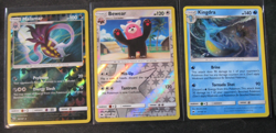 MALAMAR/BEWEAR/KINGDRA 3-CARD LOT 2017 Pokemon Sun & Moon BURNING SHADOWS NM-MT - Image 1