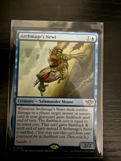 Magic the Gathering HP Archmage's Newt Outlaws of Thunder Junction MTG - Image 1
