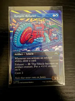 MTG Aetherdrift - Rangers' Refueler #303 - Borderless Foil - Image 1