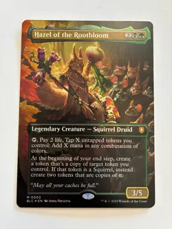 MTG Hazel of the Rootbloom (Borderless) Commander: Bloomburrow Foil NM - Image 1