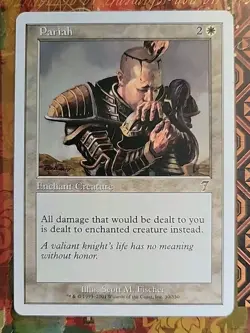 MTG Pariah x1 LP ~7th Edition (Magic the Gathering)*Free Shipping* - Image 1