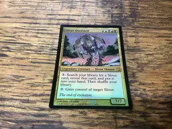 MTG Magic Card Sliver Overlord Foil 24/41 PDS Premium Deck Series Played - Image 1