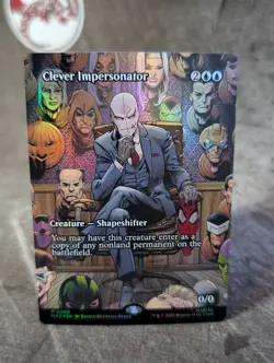MTG, Clever Impersonator (#008), Marvel Universe, Non-Foil, NM Borderless Mythic - Image 1