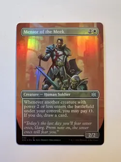 Mentor of the Meek - FOIL BORDERLESS - MTG Double Masters 2022 - NM - Image 1