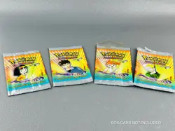 Pokemon Bustine GYM HEROES Vuote/Empty X4 Booster Packs Brock Erika Surge Misty - Image 2
