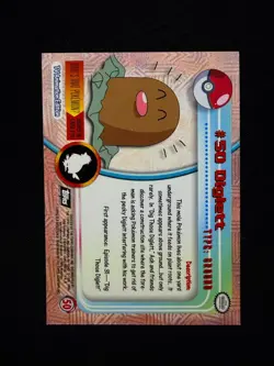 topps Pokemon TV Animation Edition Series 1 Rainbow Holo Foil #50 Diglett - Image 2