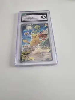 Pikachu 027 Paldea Evolved ETB Pokemon Center Promo CGC 9.5 - Image 1