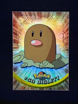 topps Pokemon TV Animation Edition Series 1 Rainbow Holo Foil #50 Diglett - Image 1