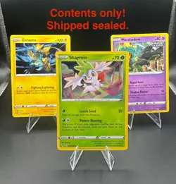 Pokemon SEALED Shaymin 015/185 Zeraora 061/185 Marshadow 080/203 Cosmos Holos - Image 3