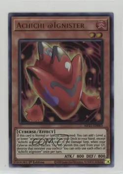 UR - Achichi @Ignister 1st Ed. YuGiOh Tin of Ancient Battles #MP21-EN003 - Image 1