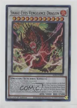 Snake-Eyes Vengeance Dragon 1st Ed. YuGiOh Alliance Insight #ALIN-EN040 - Image 1