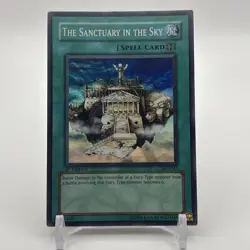 Yugioh! The Sanctuary in the Sky AST-042 Super Rare 1st Edition NM - Image 1