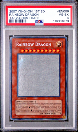 PSA 4 GHOST RARE 1ST EDITION TAEV-EN006 Elemental Hero Darkbright 2007 Yugioh - Image 1