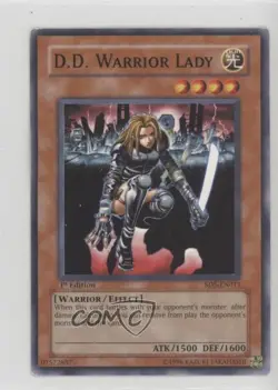 DD Warrior Lady 1st Ed. YuGiOh 's Triumph Structure Deck #SD5-EN011 2005 - Image 1