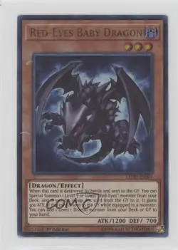 UR - Red-Eyes Baby Dragon YuGiOh Legendary Duelists 1st Edition #LEDU-EN001 - Image 1