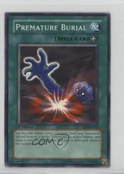 Premature Burial 1st Ed. YuGiOh Fury From the Deep Structure Deck #SD4-EN017 - Image 1