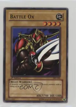 Battle Ox 1st Ed. YuGiOh Starter Deck Kaiba Evolution #SKE-002 2004 - Image 1