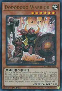 Dodododo Warrior DUAD-EN004 - Ultra Rare - Near Mint 1st Edition YuGiOh! TCG - Image 1