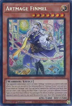 Artmage Finmel DUAD-EN009 - Secret Rare - Near Mint 1st Edition YuGiOh! TCG - Image 1