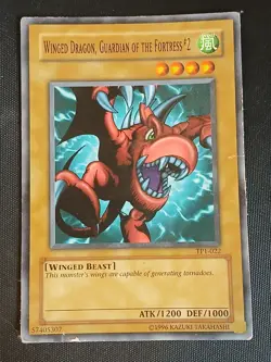 Winged Dragon Guardian of The Fortress #2 TP1-022 Yugioh Trading Card Game HP - Image 1