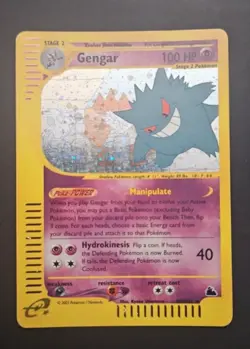 Pokemon Card-Gengar-Skyridge-H9/H32-Holo-ENG-Very Good-SWIRL - Image 1