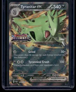 Tyranitar ex (Prismatic Evolutions Stamp) Double Rare Miscellaneous Cards & Prod - Image 1