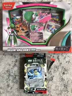 Pokemon Trading Card Game Iron Valiant EX Box & EX Battle Deck Melmetal EX *NEW* - Image 1