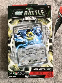 Pokemon Trading Card Game Iron Valiant EX Box & EX Battle Deck Melmetal EX *NEW* - Image 4