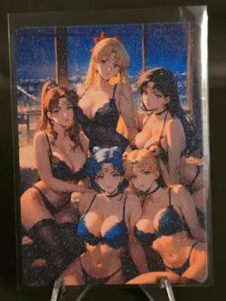 Sailor Moon - double-sided card - WAIFU - ANIME - custom card - Image 1